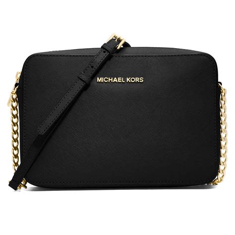 michael kors jet set crossbody black bag|michael kors extra small crossbody.